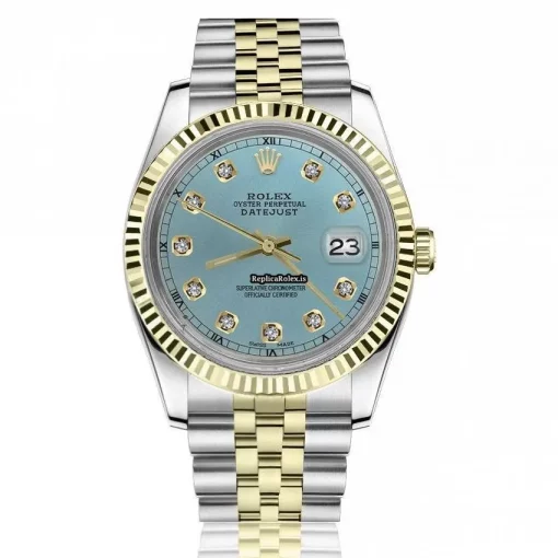 Neat Copy Rolex Datejust 16013 Automatic Movement 36mm Gold/steel Case Mens/unisex Watch