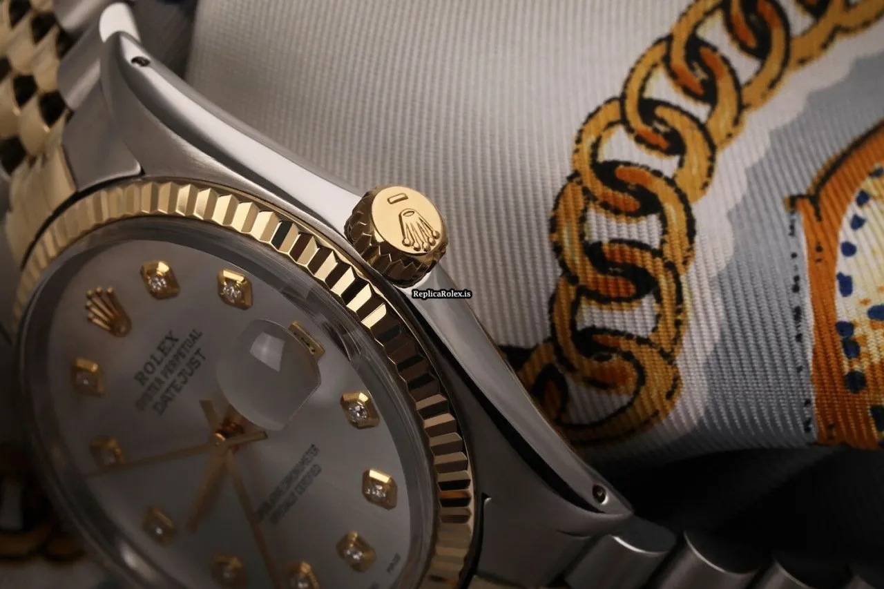 Perfect Fakes Rolex Datejust 16013 Automatic Movement 36mm Gold/steel Case Mens/unisex Watch - Image 3