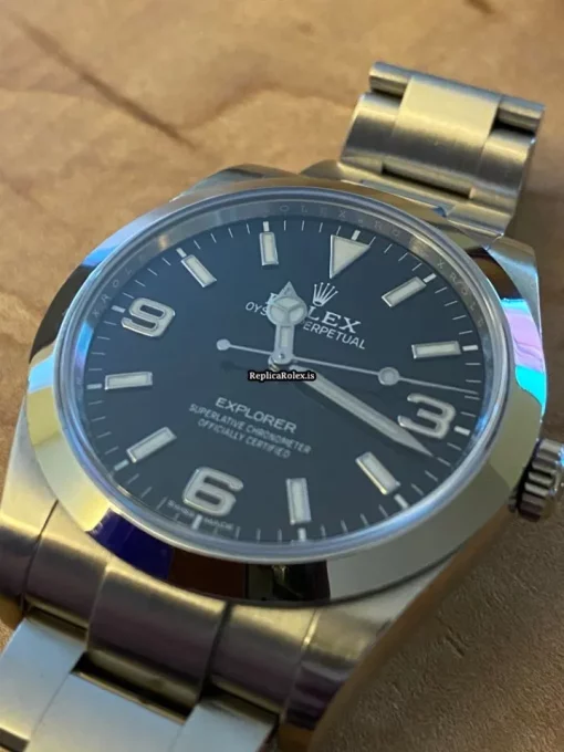 Wonderful Replica Rolex Explorer 214270 Caliber 3132 Automatic Movement 39mm Steel Case Mens/unisex Watch - Image 3