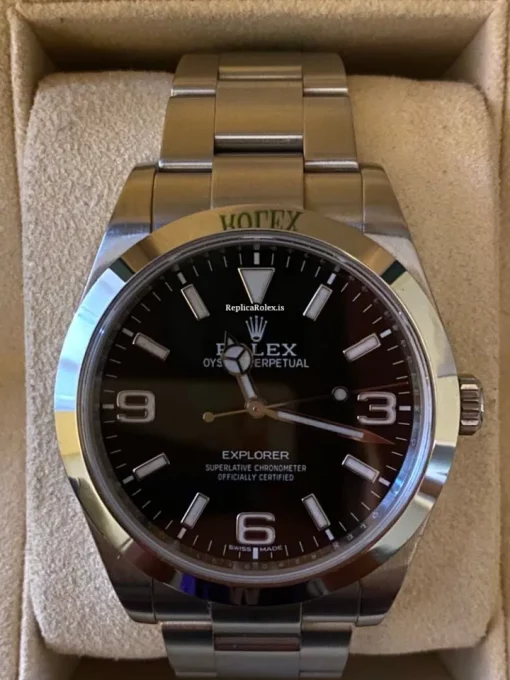 Wonderful Replica Rolex Explorer 214270 Caliber 3132 Automatic Movement 39mm Steel Case Mens/unisex Watch - Image 5
