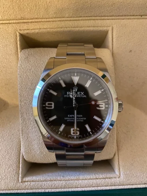 Wonderful Replica Rolex Explorer 214270 Caliber 3132 Automatic Movement 39mm Steel Case Mens/unisex Watch - Image 7