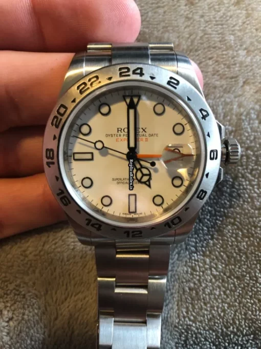 Aaa Replica Rolex Explorer II 216570 Caliber 3187 Automatic Movement 42x50mm Steel Case Mens/unisex Watch - Image 12