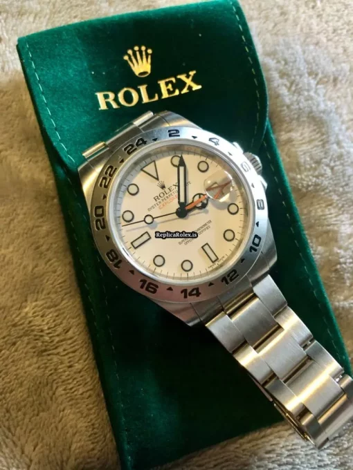 Aaa Replica Rolex Explorer II 216570 Caliber 3187 Automatic Movement 42x50mm Steel Case Mens/unisex Watch - Image 4