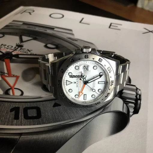 Aaa Replica Rolex Explorer II 216570 Caliber 3187 Automatic Movement 42x50mm Steel Case Mens/unisex Watch - Image 6