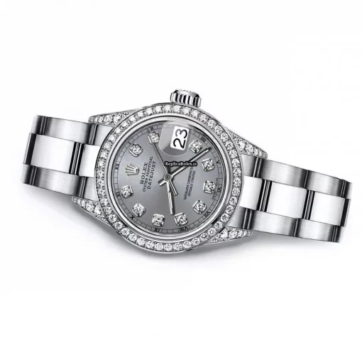 1:1 Copies Rolex Oyster Perpetual Lady Date 69160 Automatic Movement 26mm Steel Case Womens Watch - Image 3