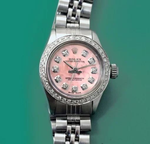 Superior Copies Rolex Oyster Perpetual Caliber 2030 Automatic Movement 25.5mm Steel Case Womens Watch - Image 12