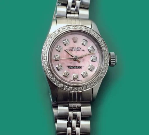 Superior Copies Rolex Oyster Perpetual Caliber 2030 Automatic Movement 25.5mm Steel Case Womens Watch - Image 2