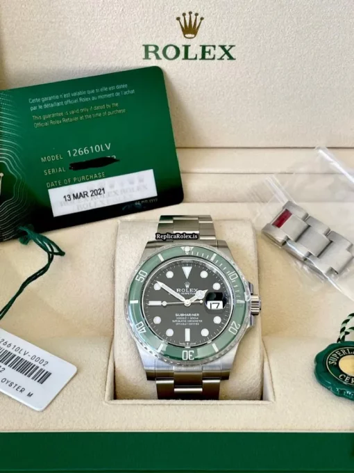 Terrific Replica Rolex Submariner Date 126610lv Caliber 3235 Automatic Movement 41mm Steel Case Mens/unisex Watch - Image 3