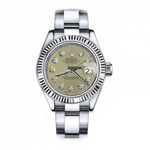 Defect Knockoff Rolex Lady-datejust 68274 Automatic Movement 26mm Steel Case Womens Watch