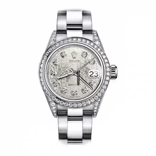 Cool Imitation Rolex Oyster Perpetual Lady Date 69160 Automatic Movement 26mm Steel Case Womens Watch