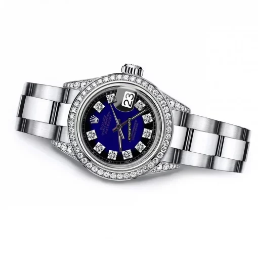 Swiss Imitation Rolex Oyster Perpetual Lady Date 69160 Automatic Movement 26mm Steel Case Womens Watch - Image 3