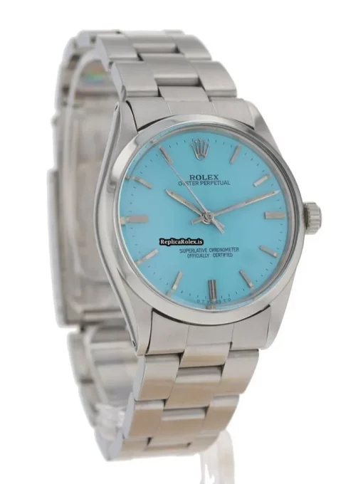Superb Replica Rolex Air King Precision 5500 34mm Steel Case Watch - Image 5