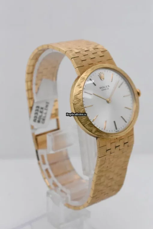 Mind-boggling Replica Rolex Cellini 3638 Manual Winding Movement 33mm Yellow Gold Case Mens/unisex Watch - Image 3