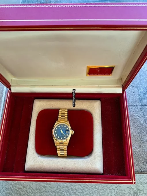 Durable Replicas Rolex Lady-datejust 69178 Caliber 2135 Automatic Movement 26mm Yellow Gold Case Womens Watch - Image 4