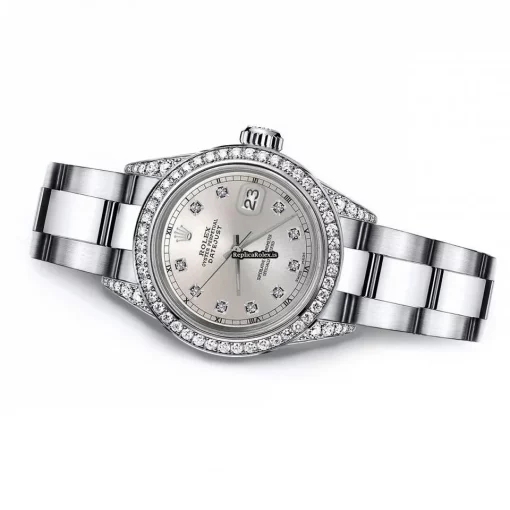 Great Replica Rolex Lady-datejust 68274 Automatic Movement 31mm Steel Case Womens Watch - Image 3
