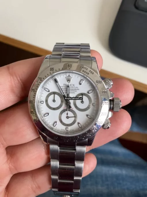 Amazing Replica Rolex Daytona 116520 Caliber 4130 Automatic Movement 40mm Steel Case Mens/unisex Watch - Image 8