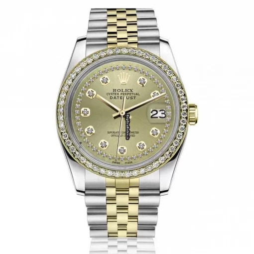 Fabulous Replica Rolex Datejust 16013 Automatic Movement 36mm Gold/steel Case Mens/unisex Watch
