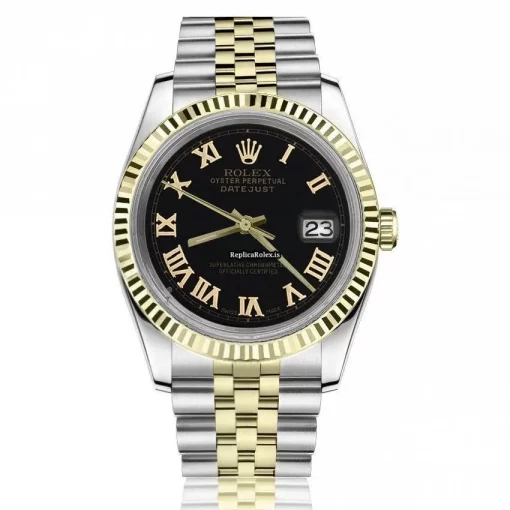 Luxury Replica Rolex Datejust 16013 Automatic Movement 36mm Gold/steel Case Mens/unisex Watch