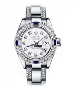 Well Made Replica Rolex Oyster Perpetual Lady Date 69160 Automatic Movement 26mm Steel Case Womens Watch