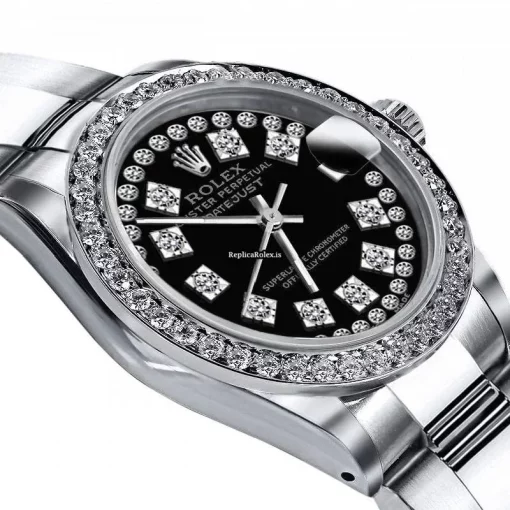 Quality Fake Rolex Lady-datejust 68274 Automatic Movement 31mm Steel Case Womens Watch - Image 2