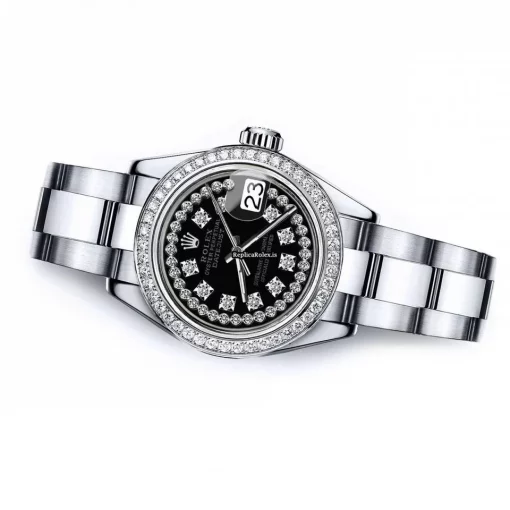 Quality Fake Rolex Lady-datejust 68274 Automatic Movement 31mm Steel Case Womens Watch - Image 3