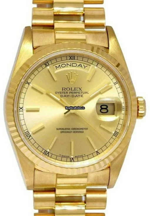 Design Replica Rolex Day-date 36 18238 Automatic Movement 36mm Yellow Gold Case Mens/unisex Watch