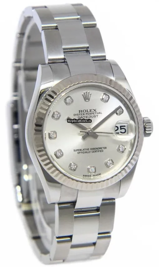 Mind-boggling Fake Rolex Lady-datejust 178274 Automatic Movement 31mm Steel Case Womens Watch - Image 7