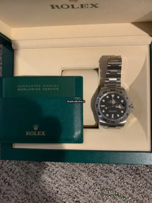 Fantastic Replica Rolex Explorer II 216570 Caliber 3187 Automatic Movement 42mm Steel Case Mens/unisex Watch - Image 3