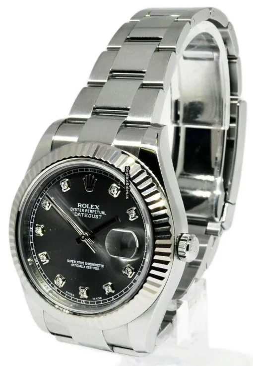 Excellent Clone Rolex Datejust II 116334 Automatic Movement 41mm Steel Case Watch - Image 9