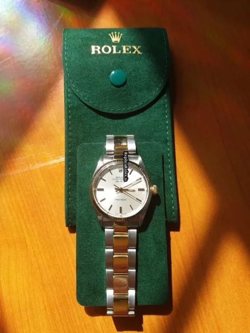Discount Fake Rolex Air King Precision 5501 Automatic Movement 34x12mm Gold/steel Case Mens/unisex Watch