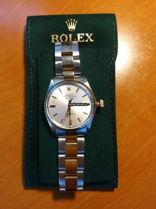 Discount Fake Rolex Air King Precision 5501 Automatic Movement 34x12mm Gold/steel Case Mens/unisex Watch - Image 10