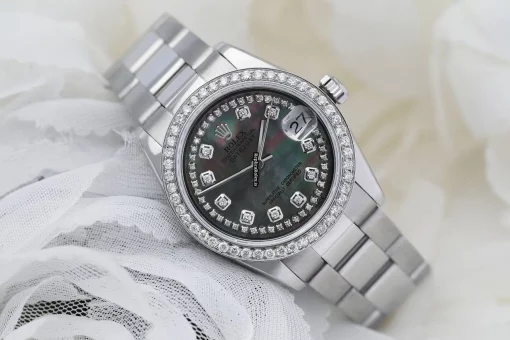 Fine Fake Rolex Lady-datejust 68274 Automatic Movement 31mm Steel Case Womens Watch - Image 3