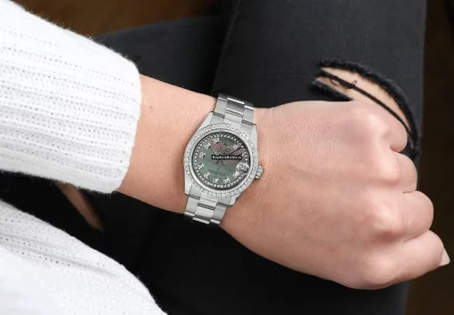 Fine Fake Rolex Lady-datejust 68274 Automatic Movement 31mm Steel Case Womens Watch - Image 6