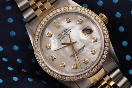 Fine Replica Rolex Datejust 16013 Automatic Movement 36mm Gold/steel Case Mens/unisex Watch - Image 3