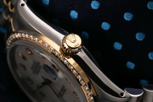 Fine Replica Rolex Datejust 16013 Automatic Movement 36mm Gold/steel Case Mens/unisex Watch - Image 4