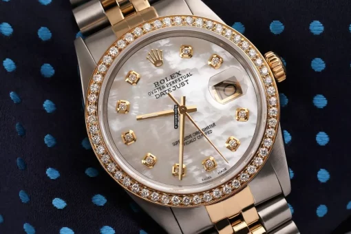Fine Replica Rolex Datejust 16013 Automatic Movement 36mm Gold/steel Case Mens/unisex Watch - Image 5