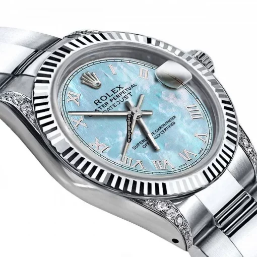 Incredible Replica Rolex Oyster Perpetual Lady Date 69160 Automatic Movement 26mm Steel Case Womens Watch - Image 2