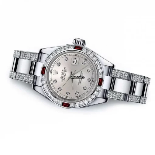 Perfect Fake Rolex Lady-datejust 68274 Automatic Movement 31mm Steel Case Womens Watch - Image 2