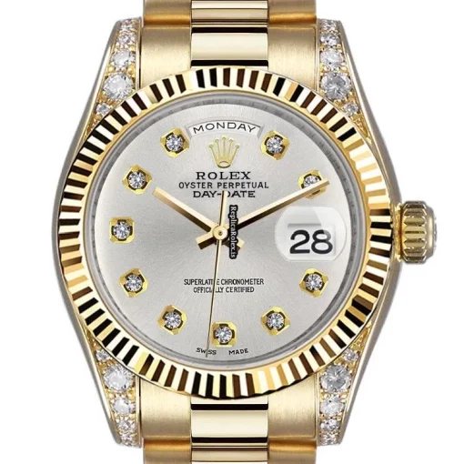 High Quality Fake Rolex Day-date 36 18038 Automatic Movement Mens/unisex Watch