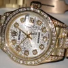 Wonderful Fake Rolex Datejust Self Winding Automatic 26mm Yellow Gold Case Womens Watch