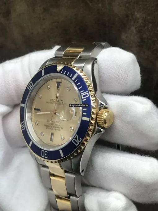 Good Fake Rolex Submariner Date 16613 Caliber 3135 Automatic Movement 40mm Steel Case Watch - Image 2