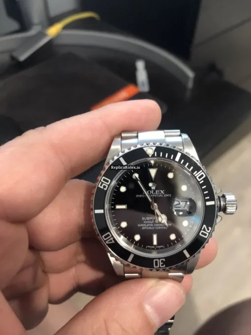 Fantastic Replica Rolex Submariner Date 16610 Caliber 3135 Automatic Movement 40mm Steel Case Mens/unisex Watch - Image 9