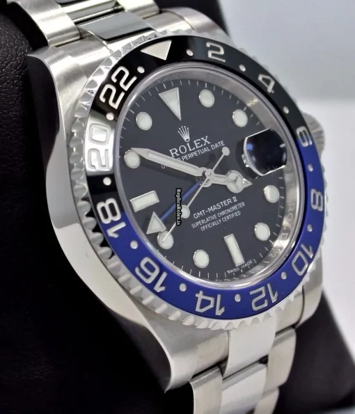 Cool Replica Rolex Gmt-master II 116710 Caliber 3185 Automatic Movement 40mm Steel Case Watch - Image 3