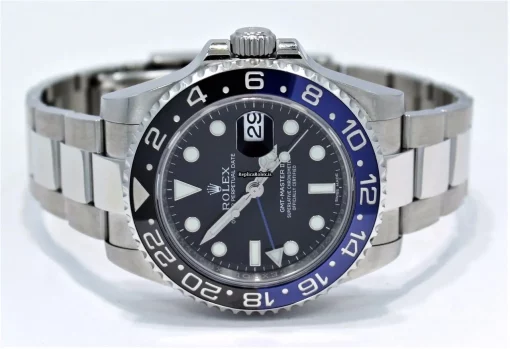 Cool Replica Rolex Gmt-master II 116710 Caliber 3185 Automatic Movement 40mm Steel Case Watch - Image 5