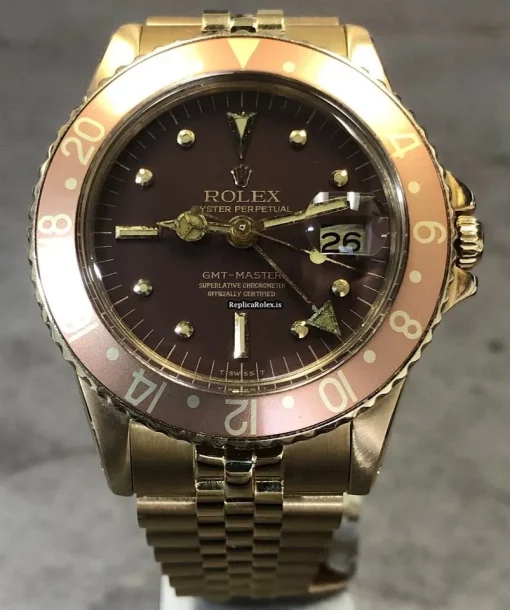 Recommend Clone Rolex Gmt-master 1675 Automatic Movement 40mm Yellow Gold Case Mens/unisex Watch - Image 2