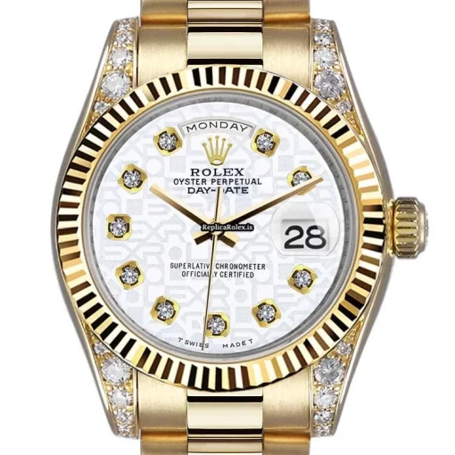 Cheap Fake Rolex Day-date 36 18038 Automatic Movement Mens/unisex Watch