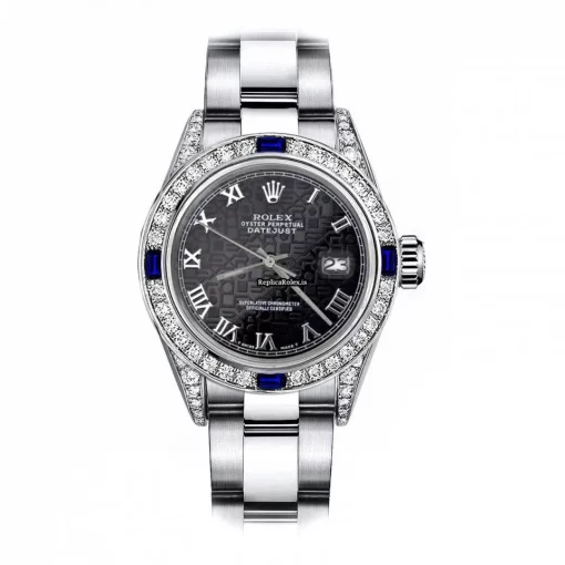 Great Replica Rolex Oyster Perpetual Lady Date 69160 Automatic Movement 26mm Steel Case Womens Watch
