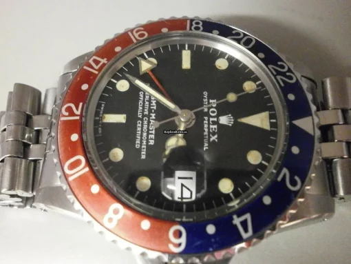 Ideal Fake Rolex Gmt-master 1675 Automatic Movement 40mm Steel Case Watch - Image 12