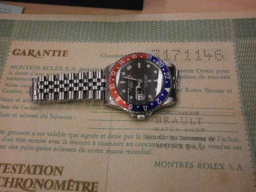 Ideal Fake Rolex Gmt-master 1675 Automatic Movement 40mm Steel Case Watch - Image 3