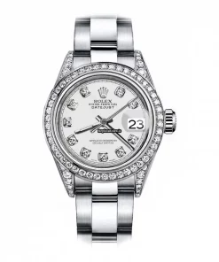 Ideal Fake Rolex Oyster Perpetual Lady Date 69160 Automatic Movement 26mm Steel Case Womens Watch